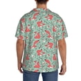 thumbnail image 3 of Pofeuu Autumn Branches Fox and Mushrooms Print Mens Casual Short Sleeve Shirts Beach Summer Spread Collar Pocket Tops Men's Casual Short-sleeved Shirt-XX-Large, 3 of 5