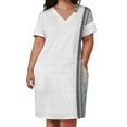 thumbnail image 2 of Excel Spreadsheet vestido de bolsillo suelto para mujer ropa de graduación vestido de noche, 2 of 6