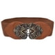 thumbnail image 1 of YUEHAO accesorios Cinturón de moda ancho elástico cintura mujer hebilla vintage cinturón marrón, 1 of 2