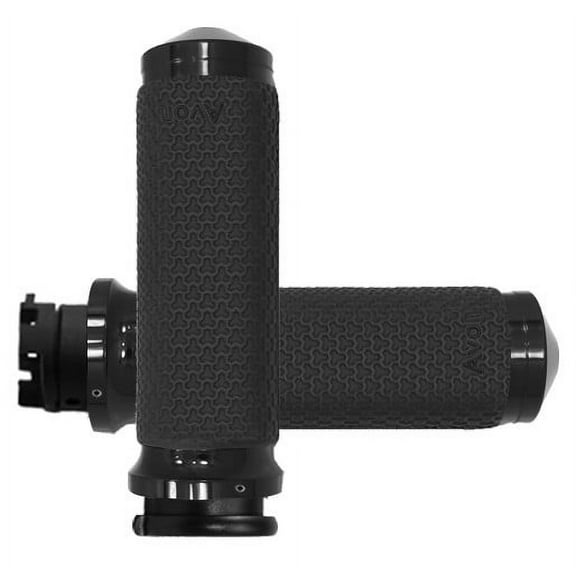 Avon Memory Foam Anodized Black Grips (IN-S-MF-63A-AN)