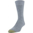 thumbnail image 2 of Gold Toe Mens Hudson Crew Socks, Multipairs Large Chambray/Midnight/Denim 6-pairs, 2 of 4