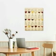 thumbnail image 2 of Wine Poster Canvas Painting Wall Decoration , Elegant of the Tasting Art - Vintage Metal Border Print Prints Wine Restaurant Decor, 2 of 4