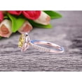 thumbnail image 5 of 2 Carat 8x6mm Oval Cut Champagne Diamond Moissanite Halo Engagement Ring on 10k Rose Gold, 5 of 5