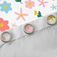 thumbnail image 4 of Manfei Floral Flower Black Out Curtains for Female, Rustic Plant Botanical Curtains Pack of 2 (42x63 Each), Kawaii Cartoon Style Bedroom Curtains, Window Curtains Bedroom Decor, 4 of 6