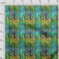 thumbnail image 2 of oneOone Polyester Lycra Green Fabric Batik Dress Material Fabric Print Fabric By The Yard 56 Inch Wide - 5Y, 2 of 4
