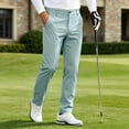 thumbnail image 2 of Akiihool Mens Summer Pants Men's Slim Fit Moisture Wicking Dress Pant Casual Light Blue,XL, 2 of 7