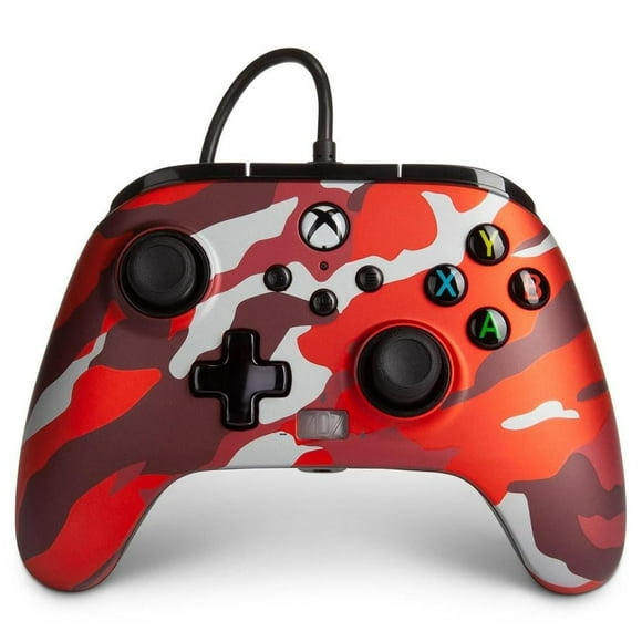 Control Alámbrico Xbox Red Camo