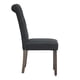thumbnail image 5 of Set 2 Sillas De Comedor De Tela De Lino Toledo Negro, 5 of 7