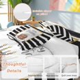 thumbnail image 4 of Happy Birthday Full Size Comforter Set, Watercolor Cake Colored Candle Candy Black Stripes Bedding for All Seasons, 4 Pcs Bed Set, 1Quiltcover (86"x86") ,1Sheet(80"x116"), 2Pillowcases (30"x20"), 4 of 9