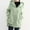 Green, variant on Womens Summer Clothes, Cold-Weather Long Sleeve Hooded Comfy Regular Solid Coat Tops