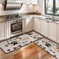 thumbnail image 3 of Kitchen Rugs Sets Of 2,Paw Prints and Bones Anti Fatigue Kitchen Mat Rugs Non Slip Washable,Decorative Kitchen Floor Mats for Kitchen,Sink,Laundry,17"x47"+17"x47", 3 of 5