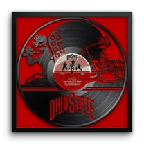Ohio State Buckeyes Framed 13" x 13" Vinyl Record Art Print