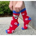 thumbnail image 5 of Nintendo Boys Super Mario Polyester Socks, Multicolor (5 Pack), 5 of 7