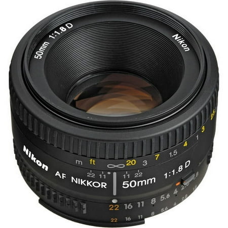 Nikon - AF NIKKOR 50mm f/1.8D Standard Lens - Black