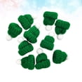 thumbnail image 5 of 10PCS Knitted Small Christmas Hat Santa Claus Christmas Hats Headdress Party Favors DIY Handmade Accessories (Green), 5 of 6