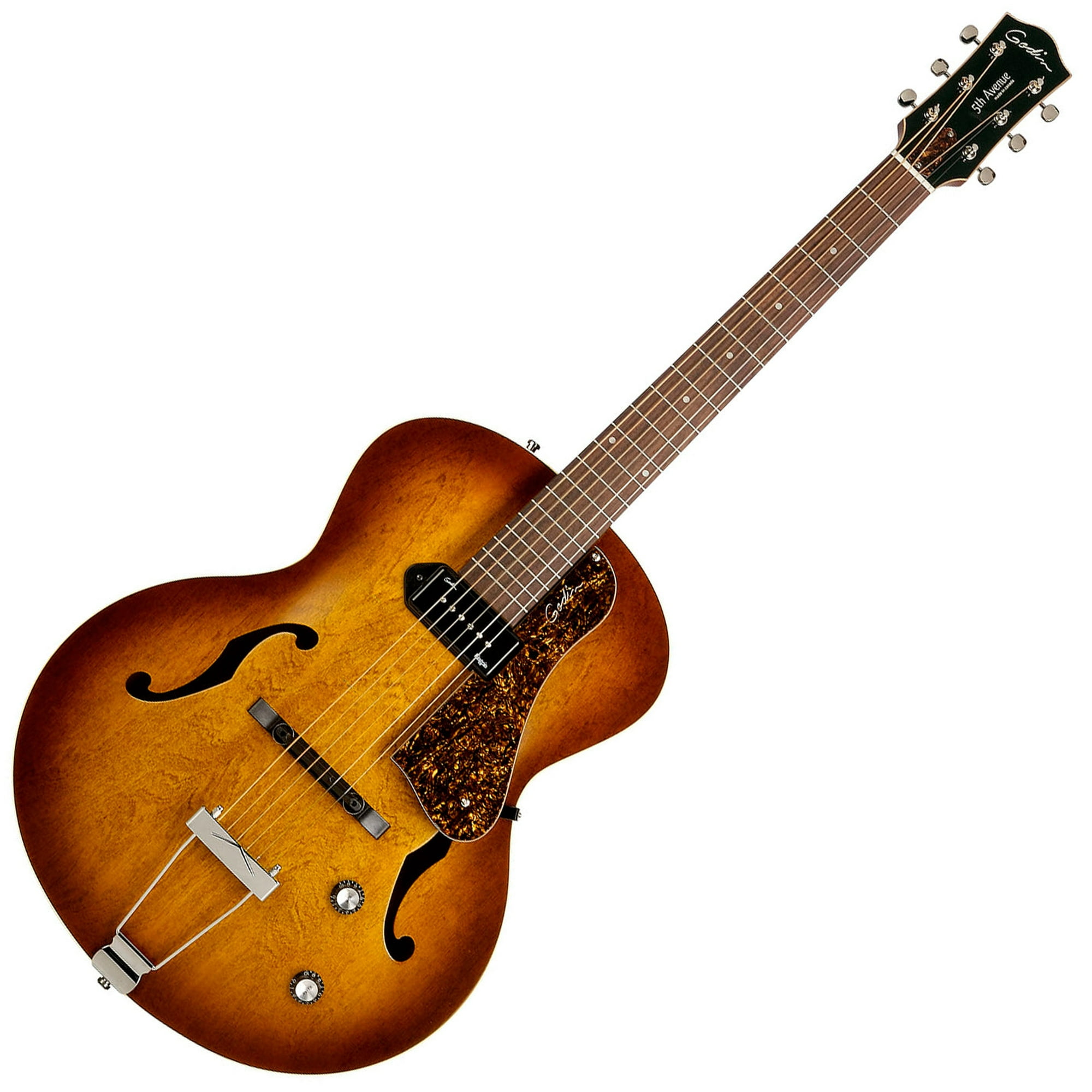 Godin 5th Avenue セミアコースティックギター Godin 5th Avenue Kingpin Acoustic Guitar - Cognac Burst