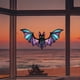 thumbnail image 4 of Halloween Bat Stained Glass Suncatcher Art Suncatcher Decoration,C, 4 of 5