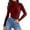 Red, variant on Women Casual Solid Color Bottoming Shirt Slim High Collar Knitted Long Sleeved Top Long Sleeve Running Shirts Turtle Neck Long Sleeve Shirt Women Womens Long Sleeve Spandex T Shirt Women Compression