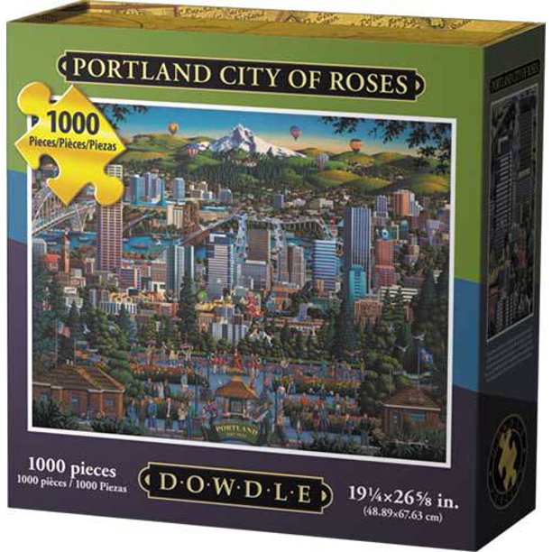 Dowdle Jigsaw Puzzle Portland City of Roses 1000 Piece Walmart