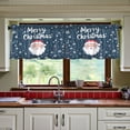 thumbnail image 3 of Yayeee Kitchen Curtains Tier Set of 2 Light Filtering 57"x36" Over Sink Window Panels, Christmas Santa, 3 of 7