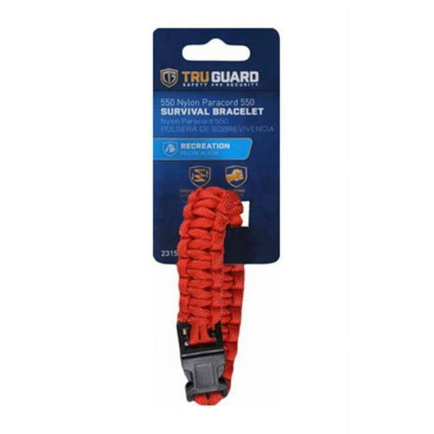 MIBRO Group 231580 Bracelet en Nylon 550 lbs Tru-Guard Rouge Para 550