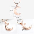 thumbnail image 2 of Moon Urn Necklace 316L Stainless Steel Memorial Lockets - Fill kit, 2 of 6
