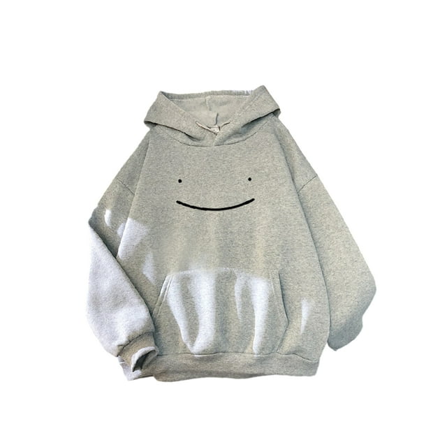Fashnice Chandails en Molleton à Capuche pour Femmes Manches Longues Chandail avec Poche Chandails à Capuchon Coupe Ample Chandail en Molleton d'Hiver Gris TTG