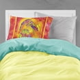 thumbnail image 2 of Bright Shrimp on Red Fabric Standard Pillowcase, 2 of 2