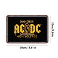 thumbnail image 4 of Placa Metal Vintage ACDC Pintura Hierro Rectangular Pared para Y Bar 30x20cm, 4 of 9