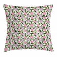 thumbnail image 1 of Camellia Throw Pillow Cushion Cover, Lilac Protea and Rosemary Branches Leaves Bouquet Wedding Romance Themed Print, Decorative Square Accent Pillow Case, 18 X 18 Inches, Multicolor, by Ambesonne, 1 of 2