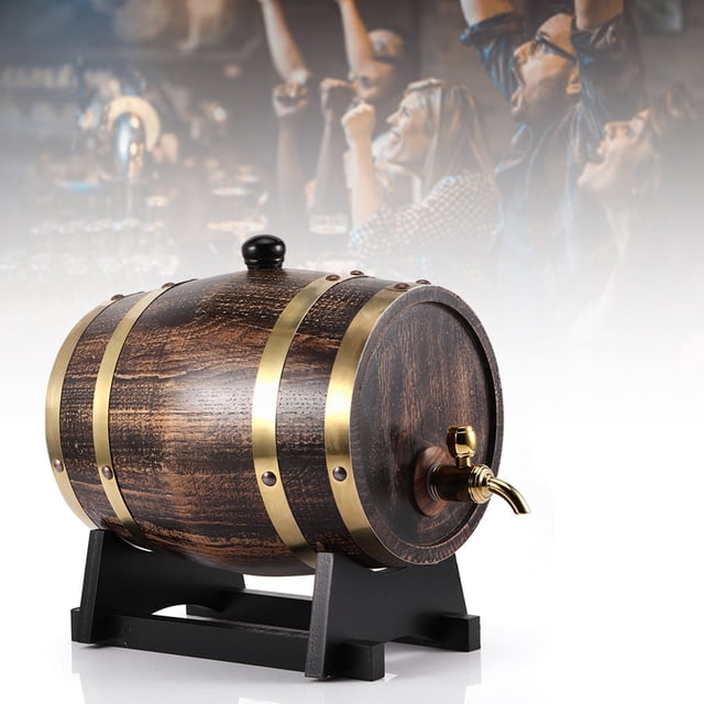 Durable 3L Wine Keg, Exquisite In Workmanship Wine Barrel, for Home Coffee Shop Tea House Restaurant