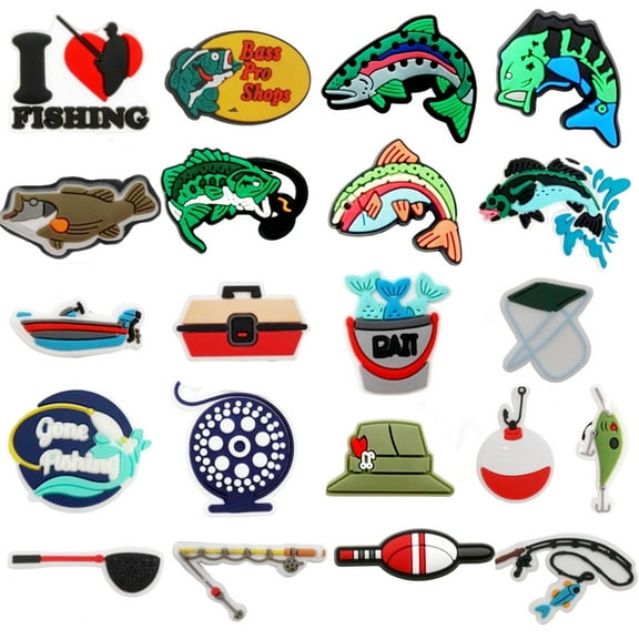 Hunting Hiking Shoe Charms, Champing Charms Decoration for Clog Sandals Shoes Accessories Bracelet Wristband camped out gift for Outdoor enthusiasts Kids Party Favor Gifts