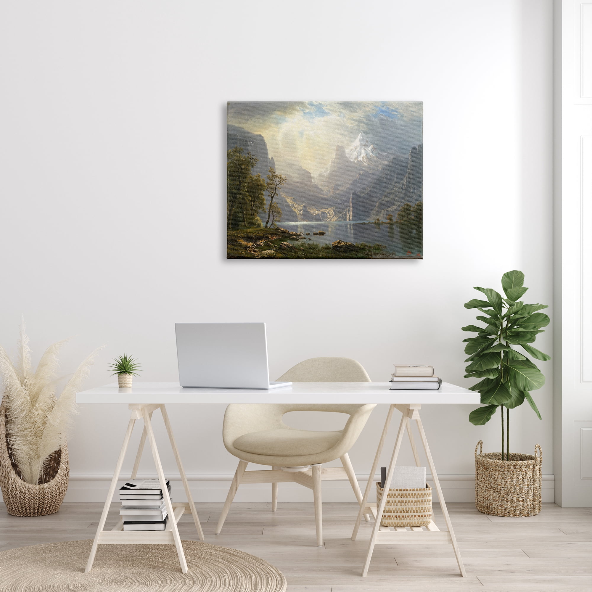 Stupell Industries American Landscape Classic Albert Bierstadt Luminous Painting Painting Gallery Wrapped Canvas Print Wall Art, Design by one1000paintings