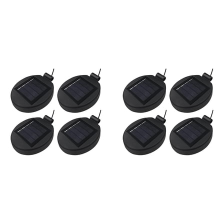 8 x solar light replacement-Black