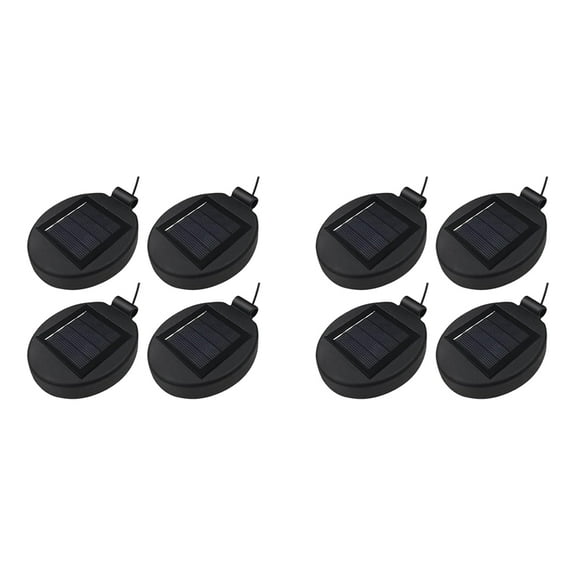 8 x solar light replacement-Black