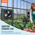 thumbnail image 2 of Ventilador de escape con persiana VEVOR, soporte de pared de 10 pulgadas con controlador 820C, 2 of 9