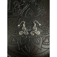 thumbnail image 5 of Jewelry Trends Sterling Silver Spiral Triskele Celtic Trinity Knot Dangle Earrings, 5 of 8