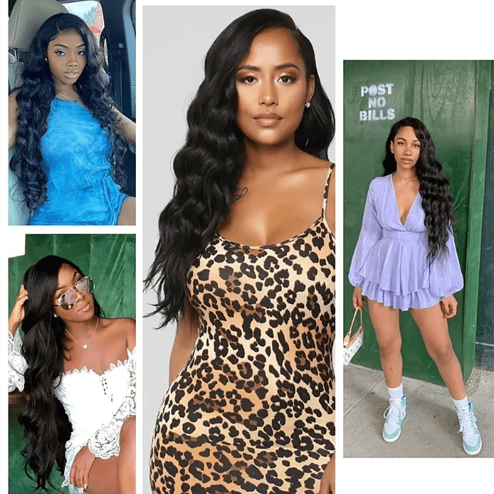 USTAR 5x5 Transparent HD Lace Closure 20 Inch with 3 Bundles Brazilian Virgin Human Hair 18 20 22 Inch, Loose Wave Natural Black Salon-Quality Deal