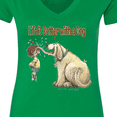 thumbnail image 4 of Inktastic Life is Better with a Dog Women's V-Neck T-Shirt, 4 of 5