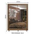thumbnail image 3 of Ropero Closet Madesa Dallas Plus 2 Puertas Corredizas con Espejo 4 Cajones y Pies MM, 3 of 5