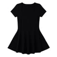thumbnail image 6 of Blmnix Corset Woman Dress Sexy A Line Dresses Tent Under Dress Short Sleeve Mini Square Neckline Black Adjustable Waist Plus Size Summer Dresses XXL, 6 of 6
