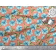 thumbnail image 3 of Soimoi Poly Georgette Fabric Hummingbird & Floral Print Fabric by Yard 42 Inch Wide, 3 of 3