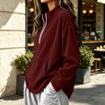 thumbnail image 6 of Lutiedan Oversized Sweatshirt for Women Half Zip Long Sleeve Corduroy Sweatshirt Fall Casual Pullover Shirts with Pocket S-XXL, 6 of 7