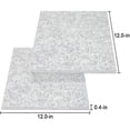 thumbnail image 2 of Paquete de 20 Paneles Acústicos de Amortiguación de Sonido Gris Plateado Yashi, 2 of 5
