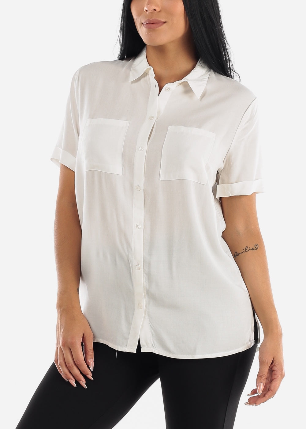 white dress shirt womens walmart