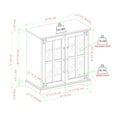 thumbnail image 3 of Manor Park Farmhouse Glass Door Accent Cabinet, Grey Wash, 3 of 9