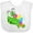 AA-White, variant on Inktastic Cute Caterpillar on Leaf Boys or Girls Baby Bib