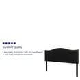 thumbnail image 6 of Flash Furniture Lexington Upholstered Queen Size Headboard with Accent Nail Trim in Black Fabric, 6 of 12