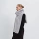 thumbnail image 4 of Chaleco de Piel Sintética para Mujer, Sin Mangas, Chaqueta de Invierno de Forro , Chaleco de Cuello Alto Gris S, 4 of 5