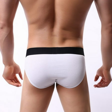 

Men Low Waist Briefs Cotton Soft Breathable Skinny Simple Male Underpants S-XL S